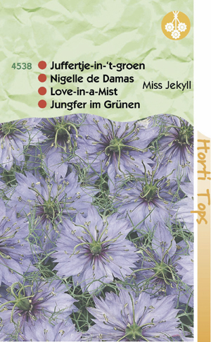 Nigella Miss Jekyll blauw( Juffertje in het groen ) 0.79 - Klik op de afbeelding om het venster te sluiten